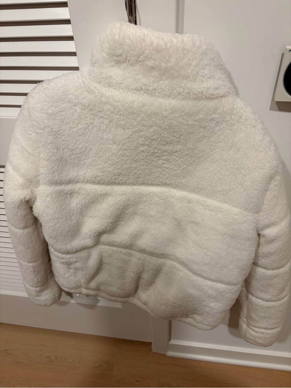 Aeropostale White Plush Puffer Jacket - Picture 3 of 3